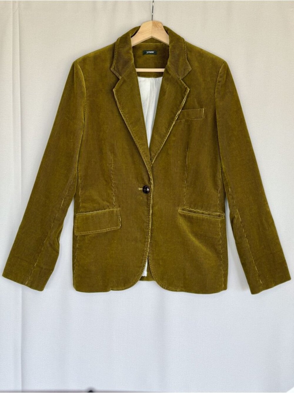 J. Crew Olive Green Corduroy Blazer